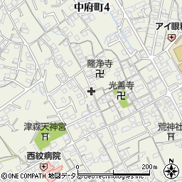 香川県丸亀市津森町38周辺の地図