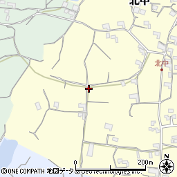 和歌山県紀の川市北中117周辺の地図