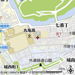 香川県丸亀市八番丁周辺の地図