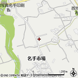 和歌山県紀の川市名手市場1180周辺の地図