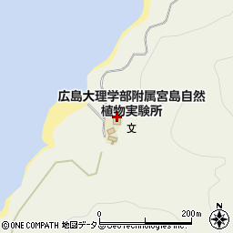 広島大学大学院附属宮島自然植物研究所周辺の地図