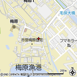 広島県廿日市市梅原周辺の地図