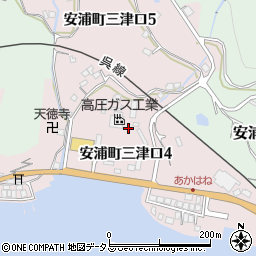 広島県呉市安浦町三津口4丁目周辺の地図