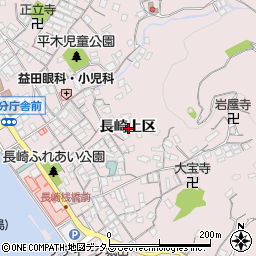 広島県尾道市因島土生町長崎上区周辺の地図