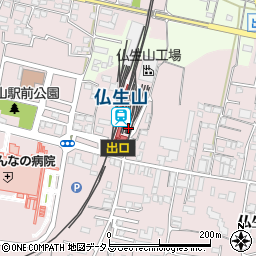 ことでん仏生山駅周辺の地図