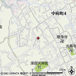 香川県丸亀市津森町726-6周辺の地図