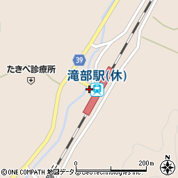 滝部駅周辺の地図