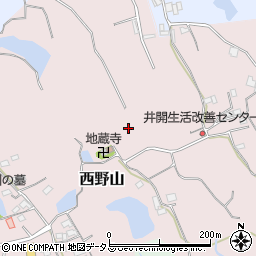 和歌山県紀の川市西野山周辺の地図
