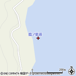 鷹ノ巣浦周辺の地図
