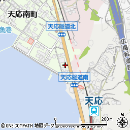 呉警察署天応交番周辺の地図