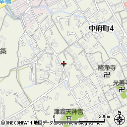 香川県丸亀市津森町726周辺の地図