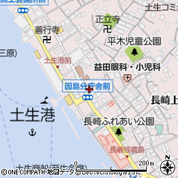 尾道警察署因島交番（因島分庁舎内）周辺の地図