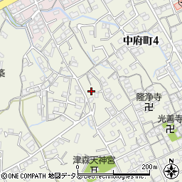 香川県丸亀市津森町726-1周辺の地図
