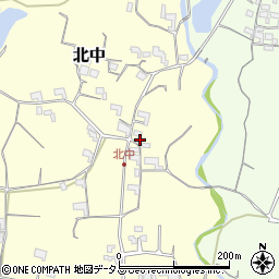 和歌山県紀の川市北中225周辺の地図