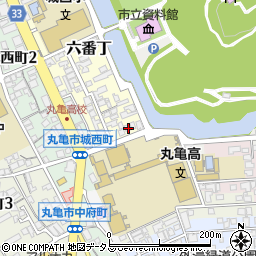 香川県丸亀市六番丁24周辺の地図