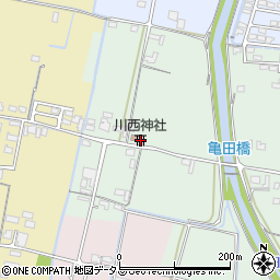 川西神社周辺の地図