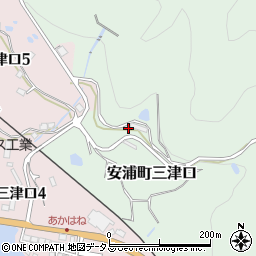 広島県呉市安浦町大字三津口1705周辺の地図