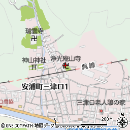 浄光庵山寺周辺の地図