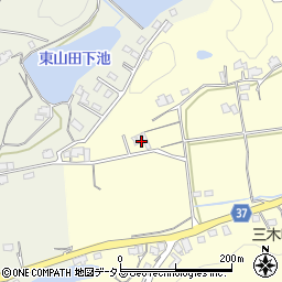 香川県木田郡三木町下高岡3864周辺の地図