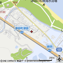 香川県さぬき市津田町津田22周辺の地図