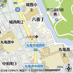 香川県丸亀市六番丁4周辺の地図