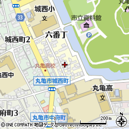 香川県丸亀市六番丁22-7周辺の地図