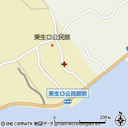 広島県尾道市因島原町1605-2周辺の地図