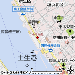 土生港前周辺の地図