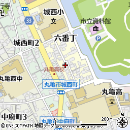 香川県丸亀市六番丁8周辺の地図