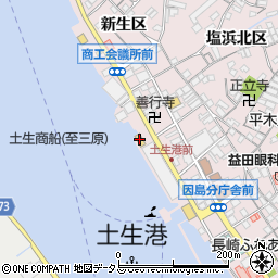 ファミリーマート因島土生店周辺の地図