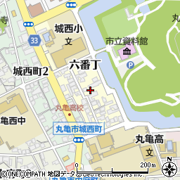 香川県丸亀市六番丁29周辺の地図