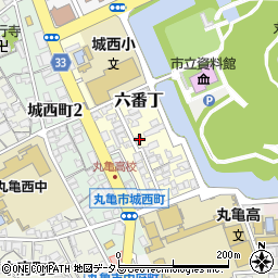 香川県丸亀市六番丁29-4周辺の地図