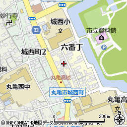 日本キリスト教団丸亀教会周辺の地図