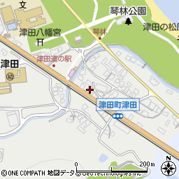 香川県さぬき市津田町津田100-3周辺の地図