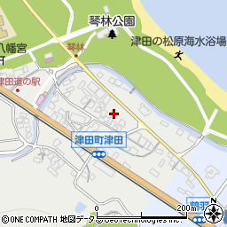 香川県さぬき市津田町津田18-2周辺の地図