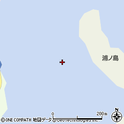 浦ノ島周辺の地図