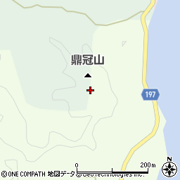 鼎冠山周辺の地図