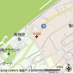平沼田周辺の地図