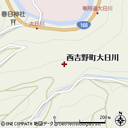 奈良県五條市西吉野町大日川周辺の地図