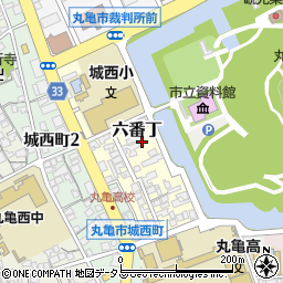 香川県丸亀市六番丁31-3周辺の地図