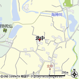 和歌山県紀の川市北中296周辺の地図