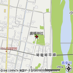 廣幡神社周辺の地図