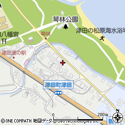 香川県さぬき市津田町津田6周辺の地図