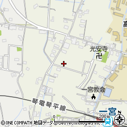 香川県高松市一宮町周辺の地図