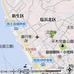 広島県尾道市因島土生町塩浜南区1897-12周辺の地図