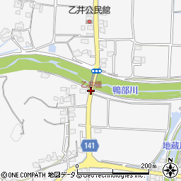 乙井橋周辺の地図
