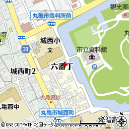 香川県丸亀市六番丁31周辺の地図