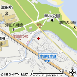 香川県さぬき市津田町津田9周辺の地図