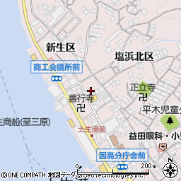 広島県尾道市因島土生町塩浜南区1897-41周辺の地図