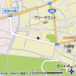 読売　笠田ＹＣ周辺の地図